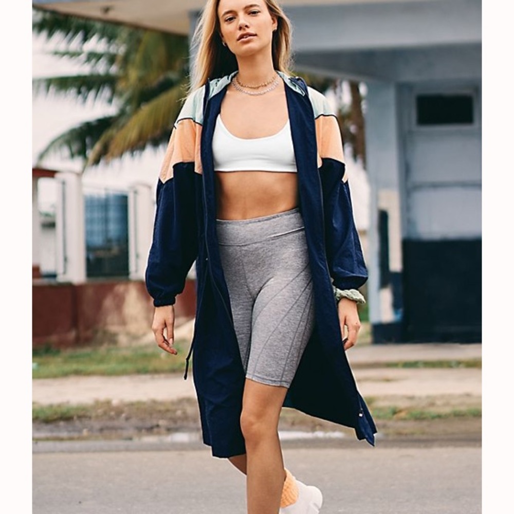 Free People Color Block Windbreaker